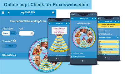 Prävention goes digital Impf- und Vorsorge-Uhr Widgets für Websites Sanofi Pasteur MDS